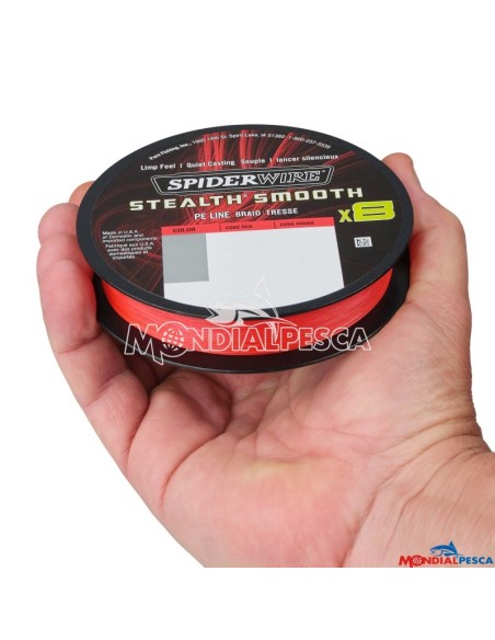 SPIDERWIRE STEALTH SMOOTH X8 150MT RED