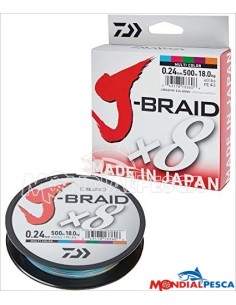 DAIWA J-BRAID X8 500MT MULTICOLOR