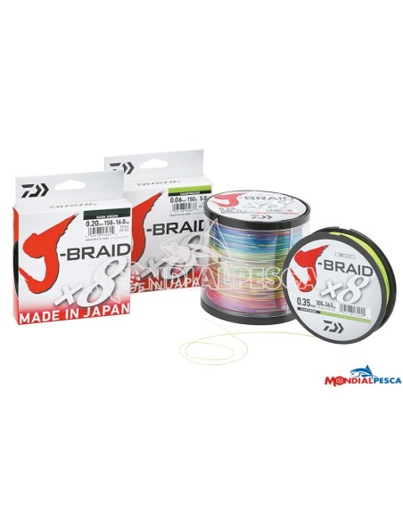 DAIWA J-BRAID X8 1500MT MULTICOLOR