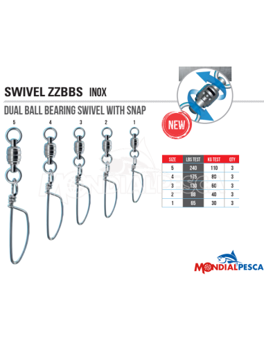 JATSUI GIRELLE INOX CON MOSCHETTONE ZZBBS