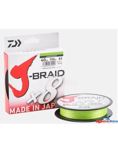 DAIWA J-BRAID X8 300MT CHARTREUSE