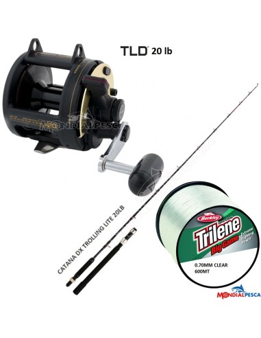 COMBO MULINELLO SHIMANO TLD20 + CANNA SHIMANO...