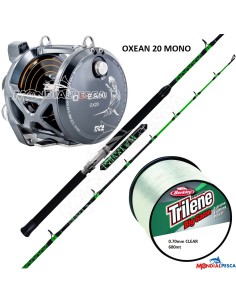 COMBO MULINELLO TICA OXEAN II MONO NEW MODEL 20LB+CANNA...