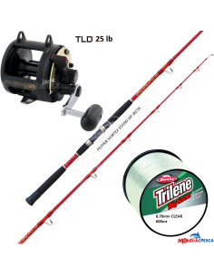 COMBO MULINELLO SHIMANO TLD 25 + CANNA FALCON PEPPERS...