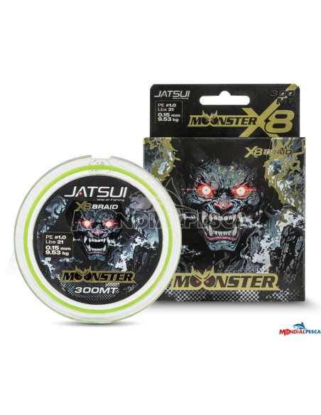 JATSUI MOONSTER BRAID GREEN 300MT