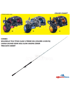 COMBO MULINELLO TICA TITAN CLAW X-TREME 301+CANNA SGS2...