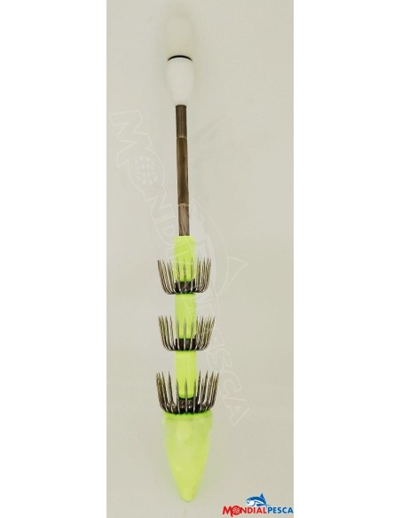 NEW TOTANARA FOSFORESCENTE IN ALLUMINIO 3 CORONE 1 LUCE
