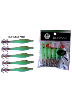 SQUID SEA WOOD 7,5cm col. 7 GLOW