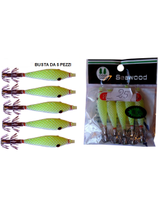 SQUID SEA WOOD 7,5cm col. 25 GLOW