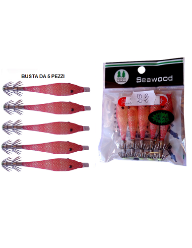 SQUID SEA WOOD 7,5cm col. 22 GLOW