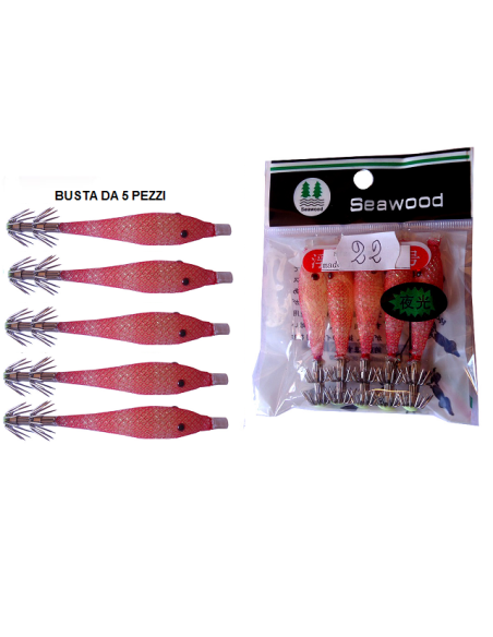 SQUID SEA WOOD 7,5cm col. 22 GLOW
