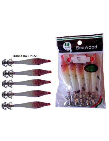 SQUID SEA WOOD 9cm col. 5 GLOW