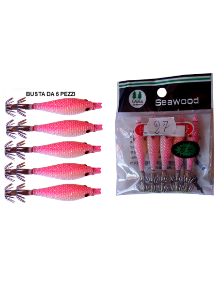 SQUID SEA WOOD 7,5cm col. 27 GLOW