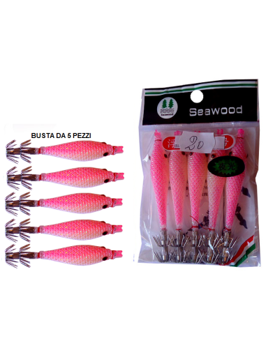 SQUID SEA WOOD 9cm col. 20 GLOW