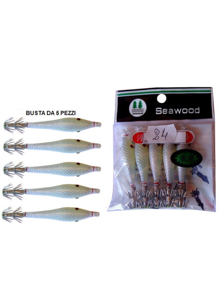 SQUID SEA WOOD 7,5cm col. 24 GLOW