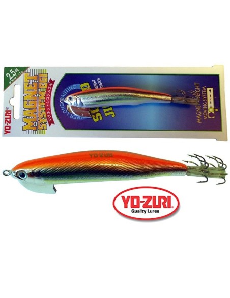 YO-ZURI MAGNET SYSTEM SQUID JIG 2.5 80MM  11GR SOIY