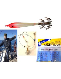 PESCIOLINO FLUORESCENTE POWER HOOK 11CM ROSSO