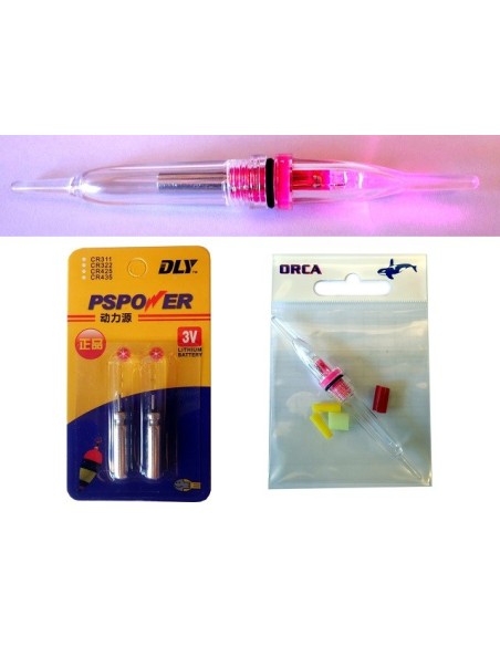 NUOVA LUCE FISSA A BATTERIA ROSA