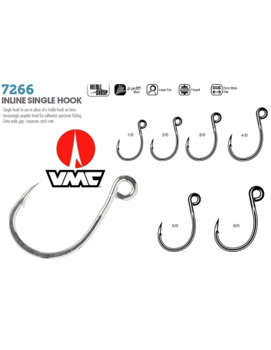 AMI VMC INLINE SINGLE HOOK 7266 TI 1/0