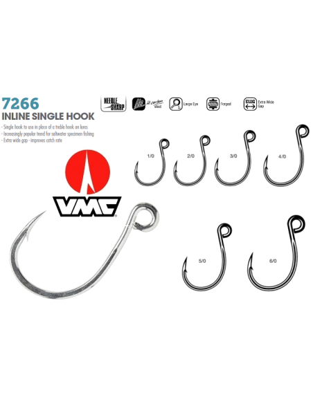 AMI VMC INLINE SINGLE HOOK 7266 TI 1/0