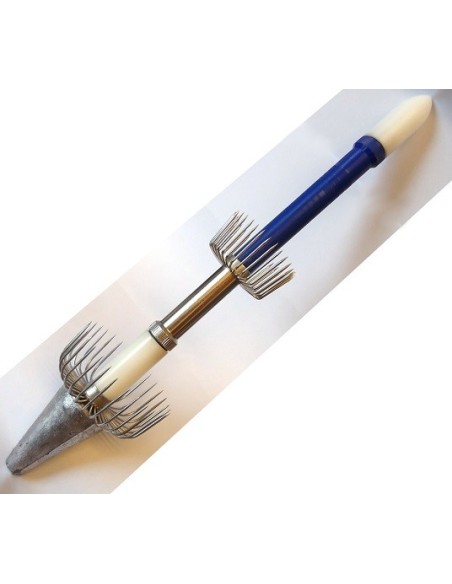 NUOVA TOTANARA IN TEFLON BLU+OTTONE 2 CORONE 2 LUCI (non incluse