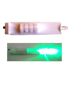 NUOVA LUCE A 1 LED INTERMITTENTE CON INTERRUTTORE VERDE