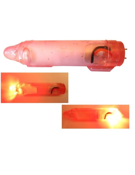 NUOVA LUCE AD ACQUA INTERMITTENZA VELOCE 2 LED ROSSA