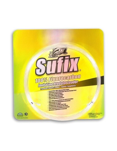 SUFIX FLUOROCARBON INVISILINE Predator Leader 30m 0,71 - Clear