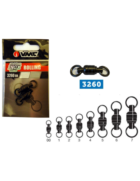 VMC GIRELLE 3260BN N°3 INOX 3PZ