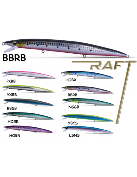 JATSUI RAFT MINNOW 170MM 22GR COL. BBRB