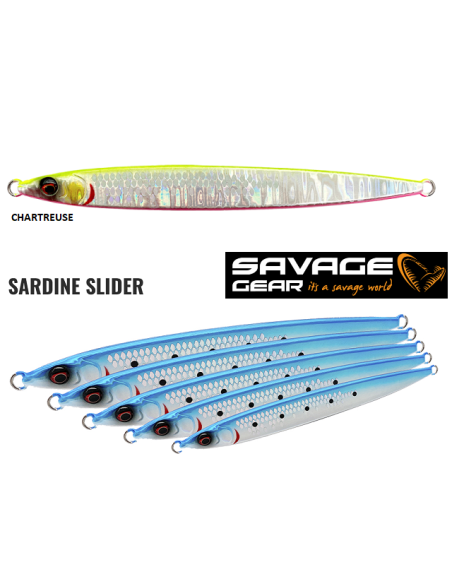 SAVAGE GEAR LURE SARDINE SLIDER 13CM 60GR CHARTREUSE