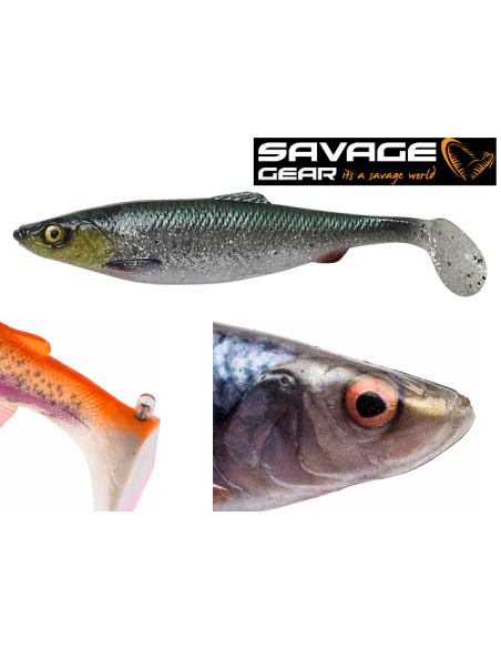 SAVAGE GEAR LB 4D HERRING SHAD BULK 16CM GREEN/SILVER
