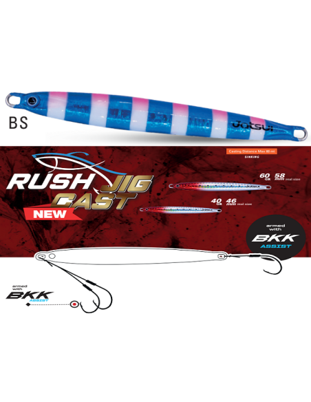 JATSUI RUSH JIG CAST 60GR COL BS
